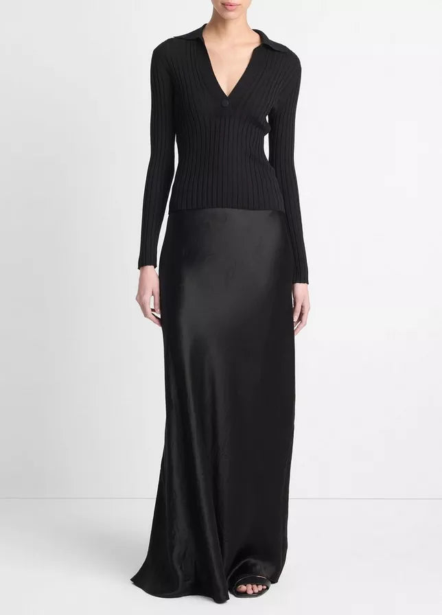 Vince Satin Maxi Skirt