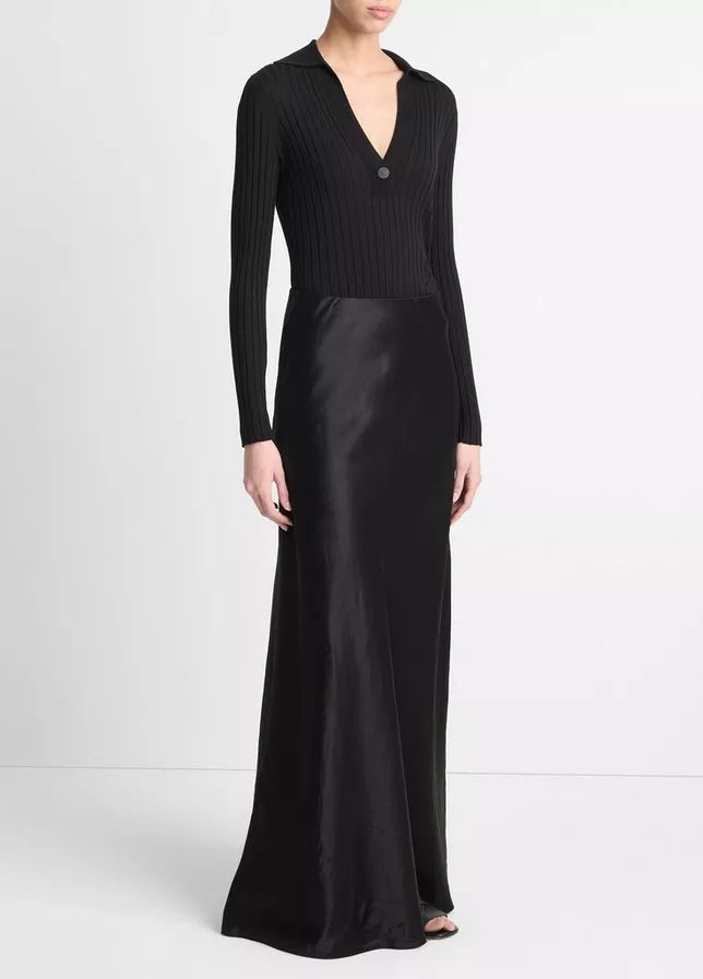 Vince Satin Maxi Skirt