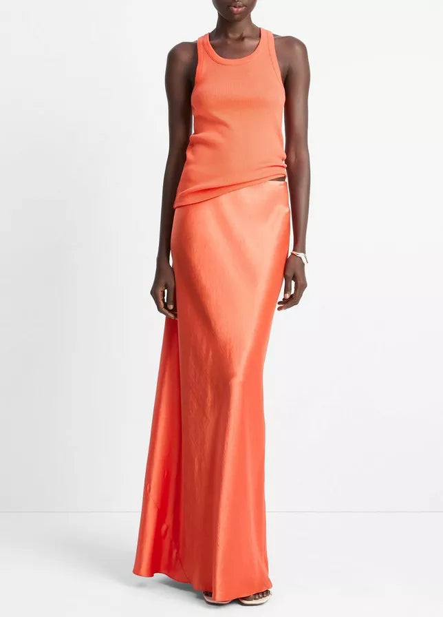 Vince Satin Maxi Skirt