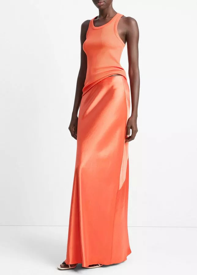 Vince Satin Maxi Skirt