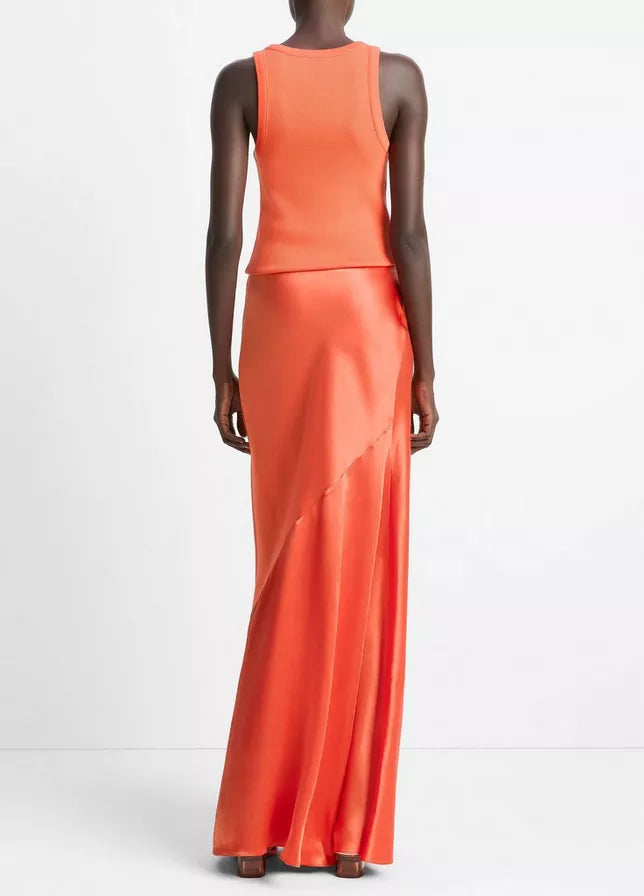 Vince Satin Maxi Skirt