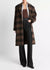 Vince Shadow Plaid Car Coat