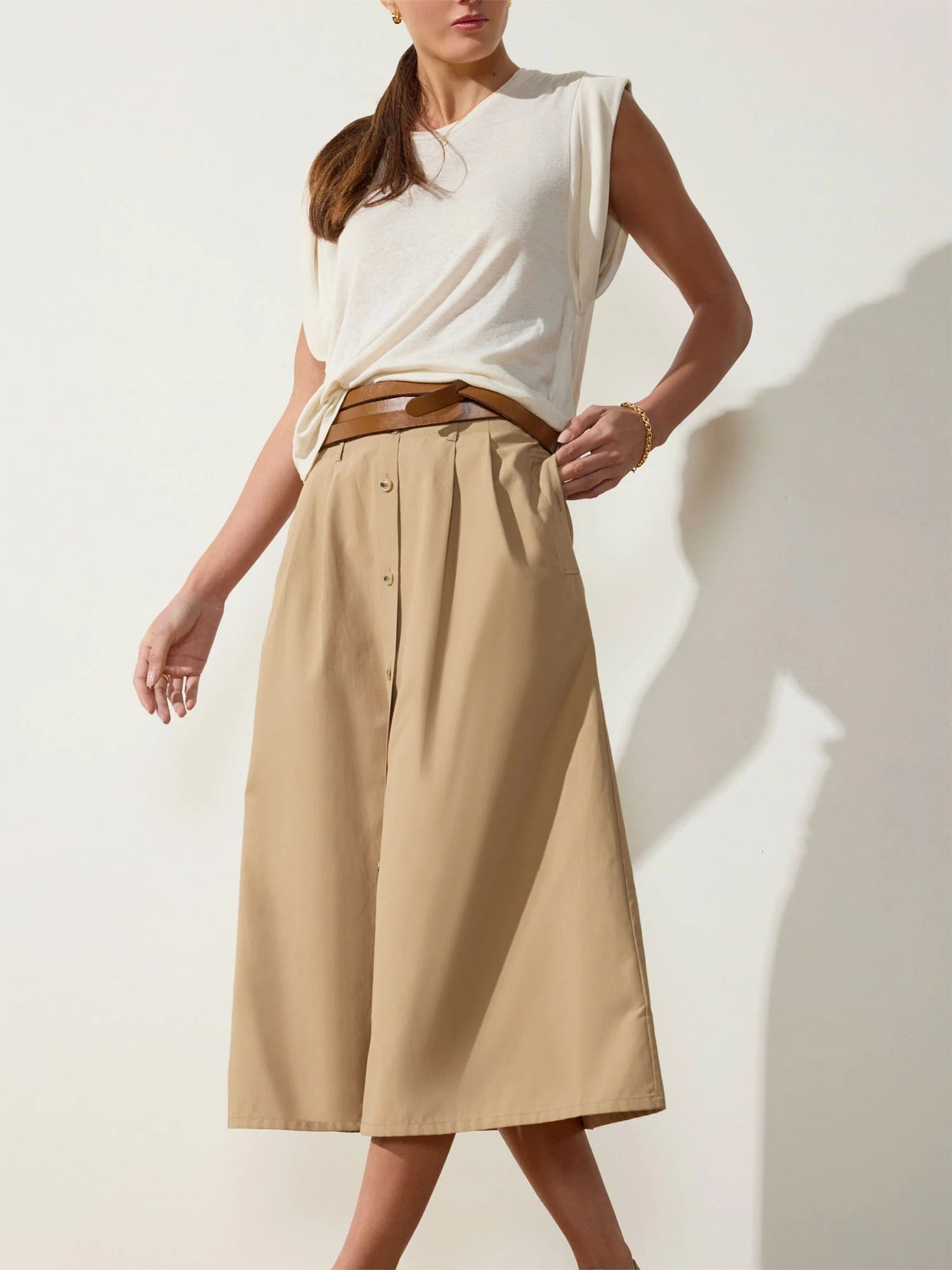 Chanae D-Ring Belted Skirt – J. Brooks Boutique