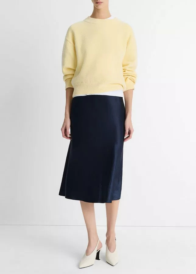Vince Structured Cotton-Blend Bouclé Sweater