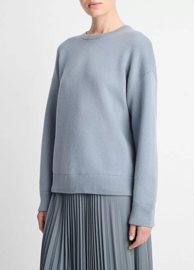 Vince Structured Wool-Blend Pullover