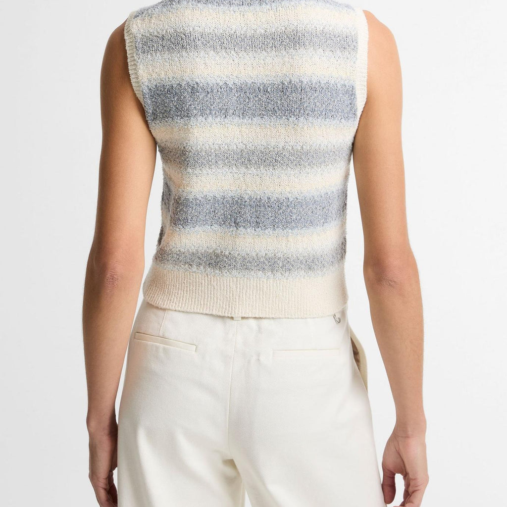 Vince Summer Fair Isle Silk-Blend Sweater Vest