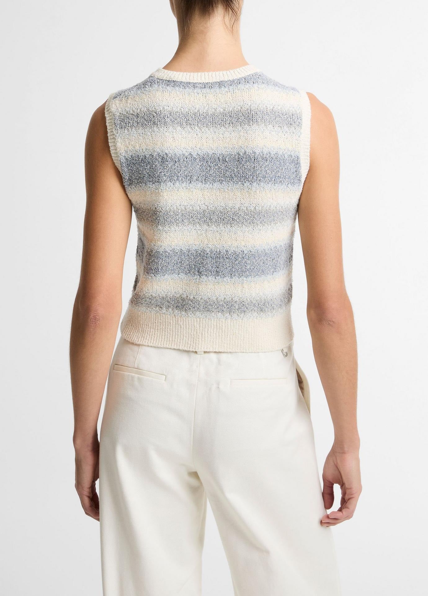 Vince Summer Fair Isle Silk-Blend Sweater Vest