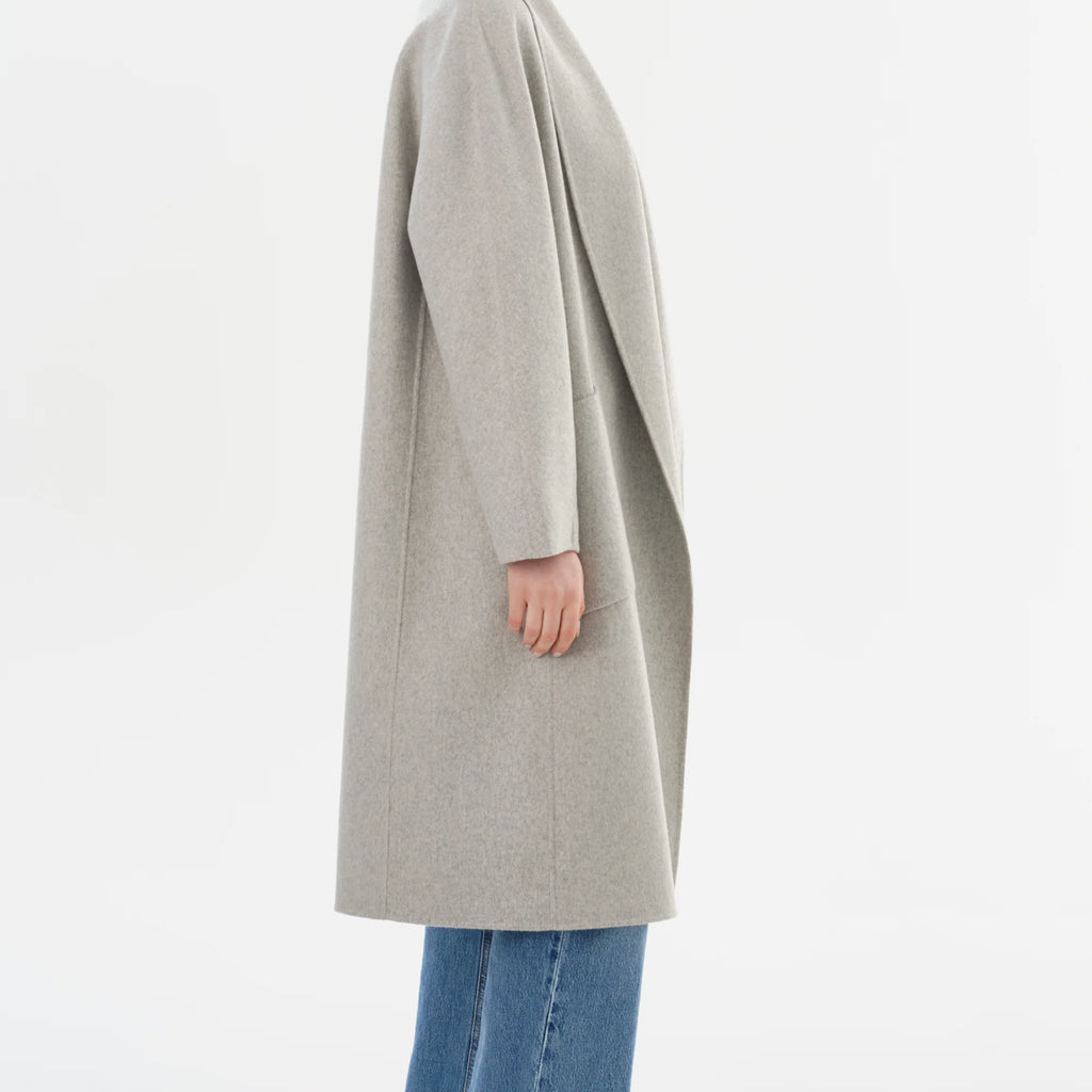 Lamarque Thara Shawl Collar Wool Coat