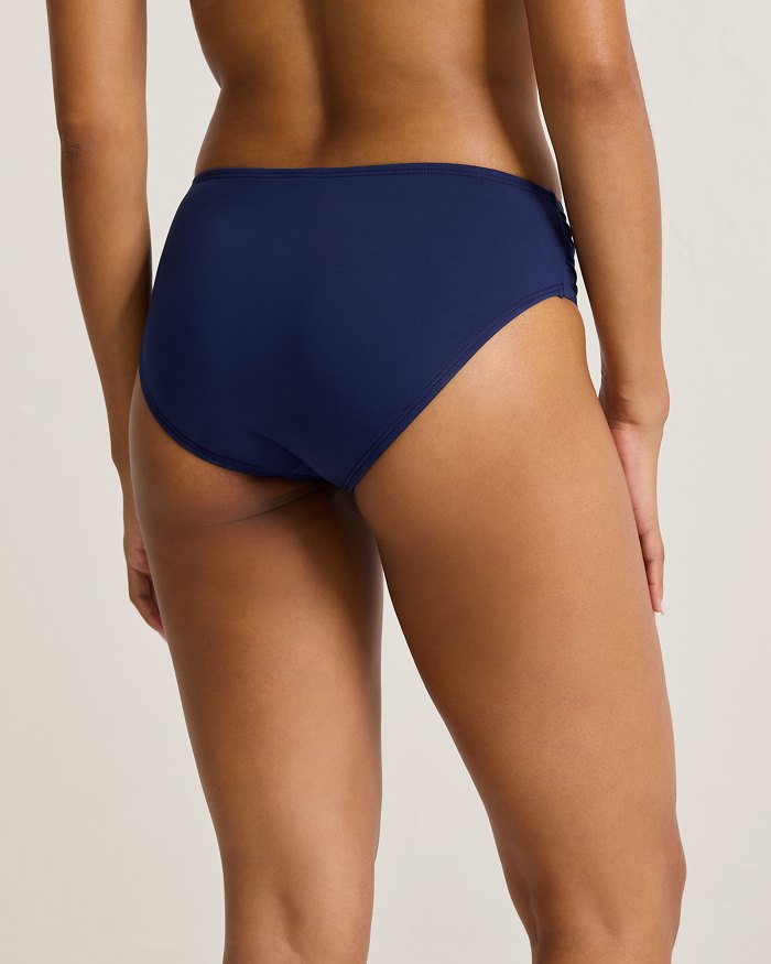 Tommy Bahama Pearl High-Waist Side-Shirred Bikini Bottoms