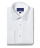 David Donahue Horizontal Rib French Cuff Formal Shirt
