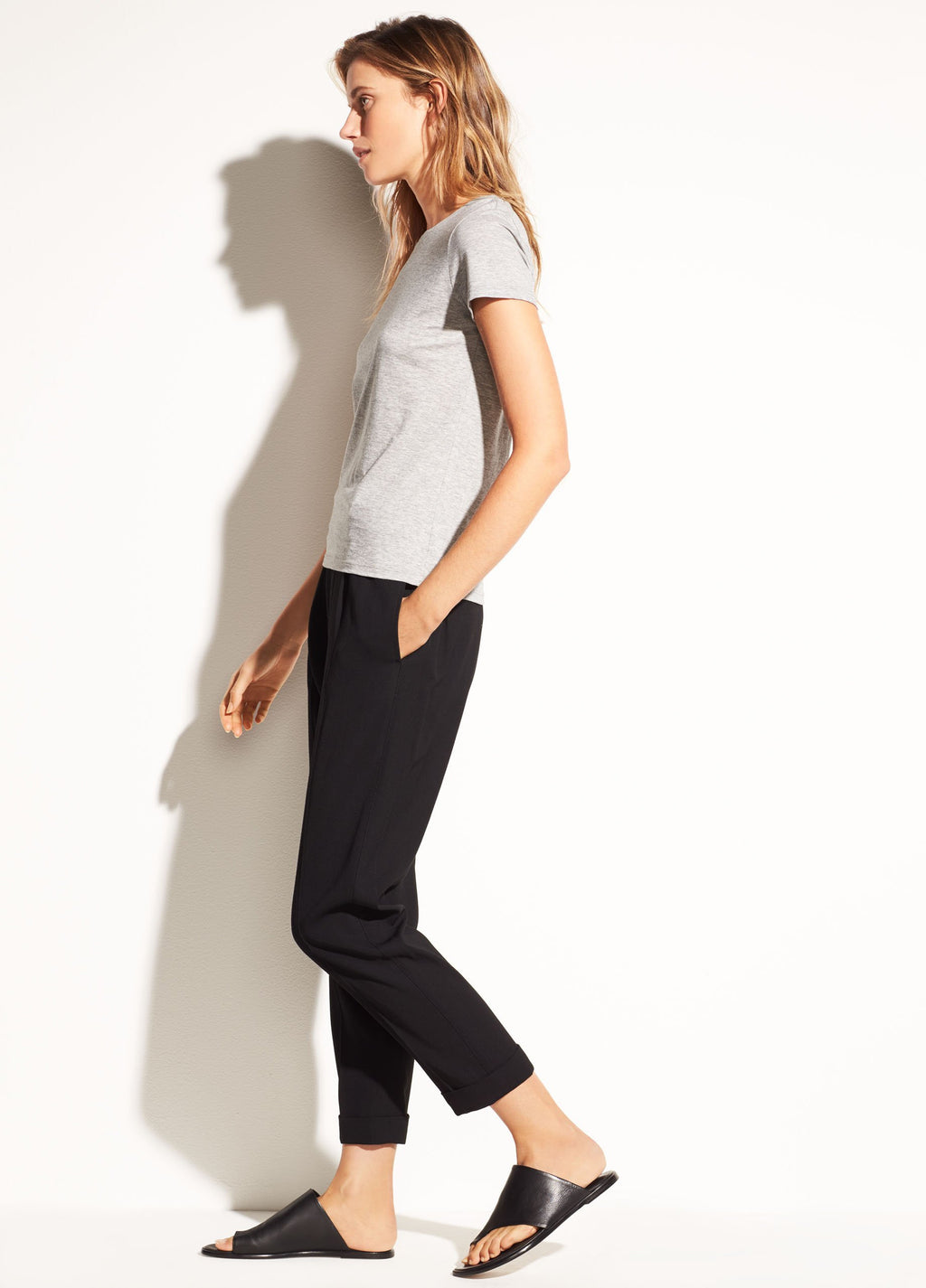 Vince Essential Pima Cotton Crew Neck T-Shirt