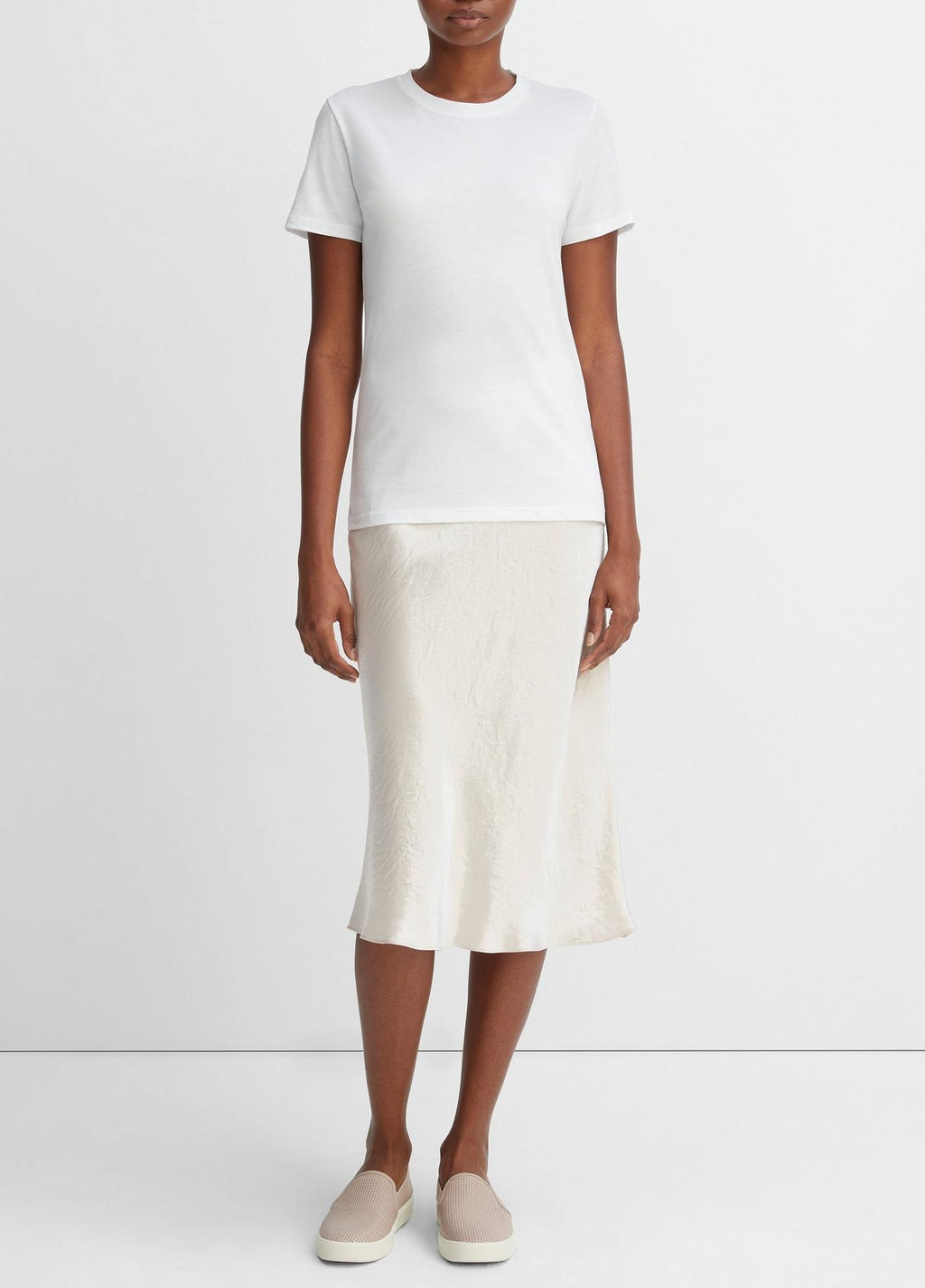 Vince Essential Pima Cotton Crew Neck T-Shirt