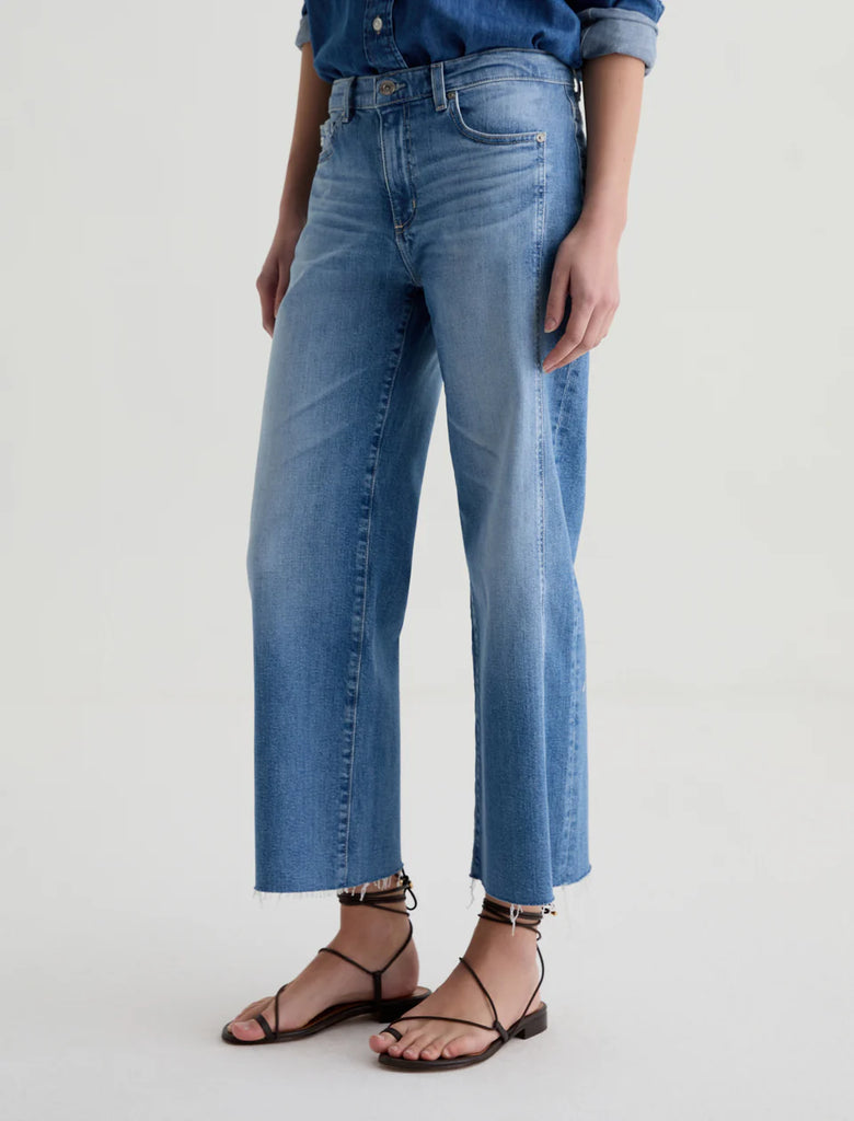AG Saige Wide Leg Crop With Panel