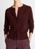 Vince Velvet-Trim Wool-Blend Cardigan