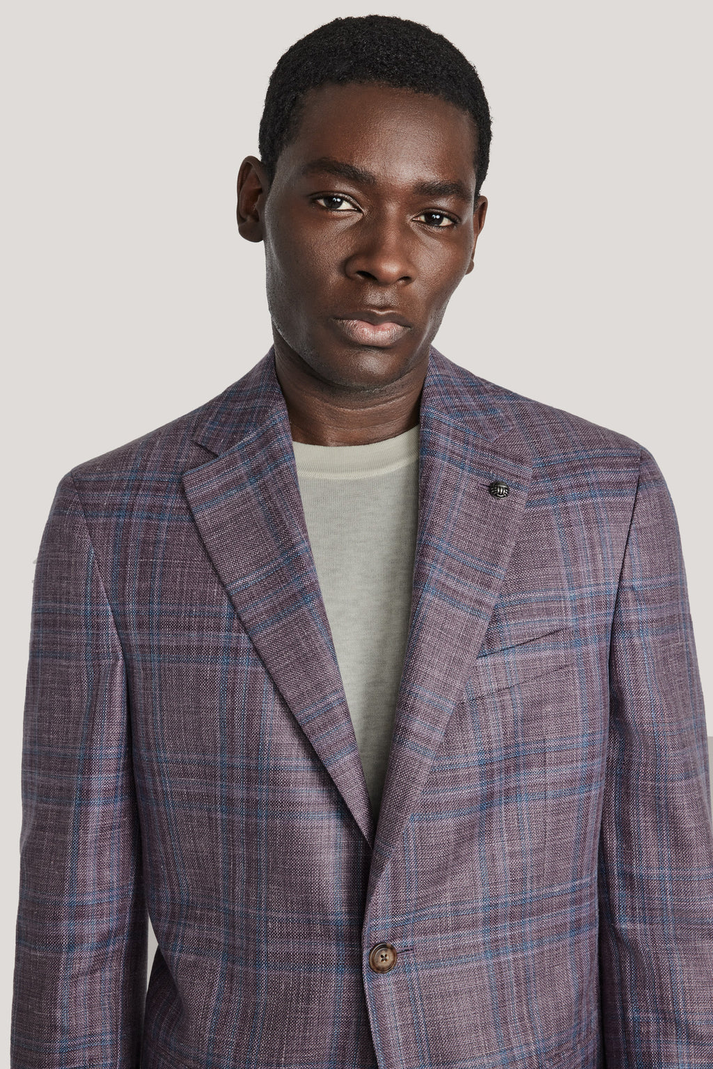 Jack Victor Midland Berry Plaid Blazer
