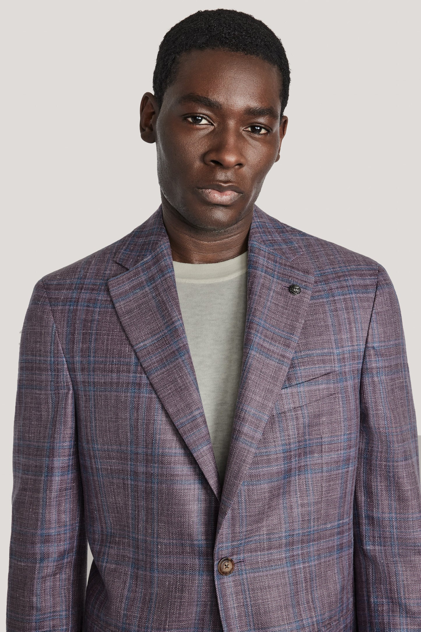 Jack Victor Midland Berry Plaid Blazer