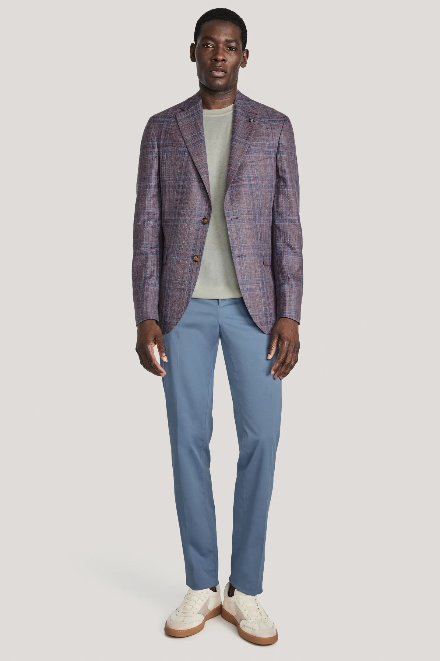 Jack Victor Midland Berry Plaid Blazer