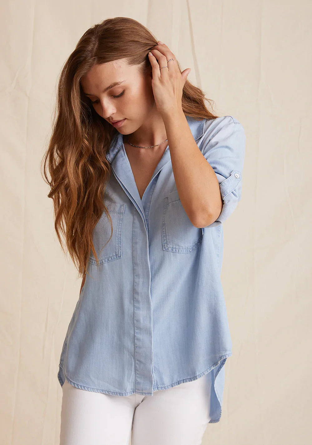 Bella Dahl Split Back Button Down