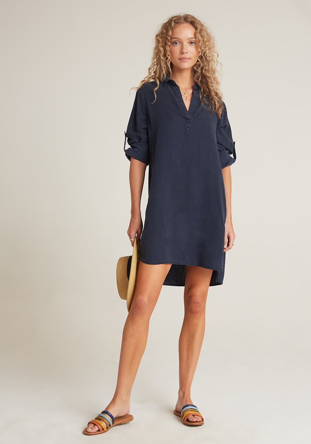 Bella Dahl Long Sleeve A-Line Shirt Dress
