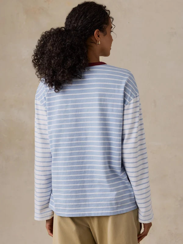 Faherty Sunwashed Long-Sleeve Retro Tee