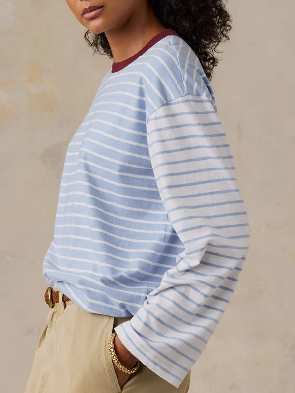 Faherty Sunwashed Long-Sleeve Retro Tee