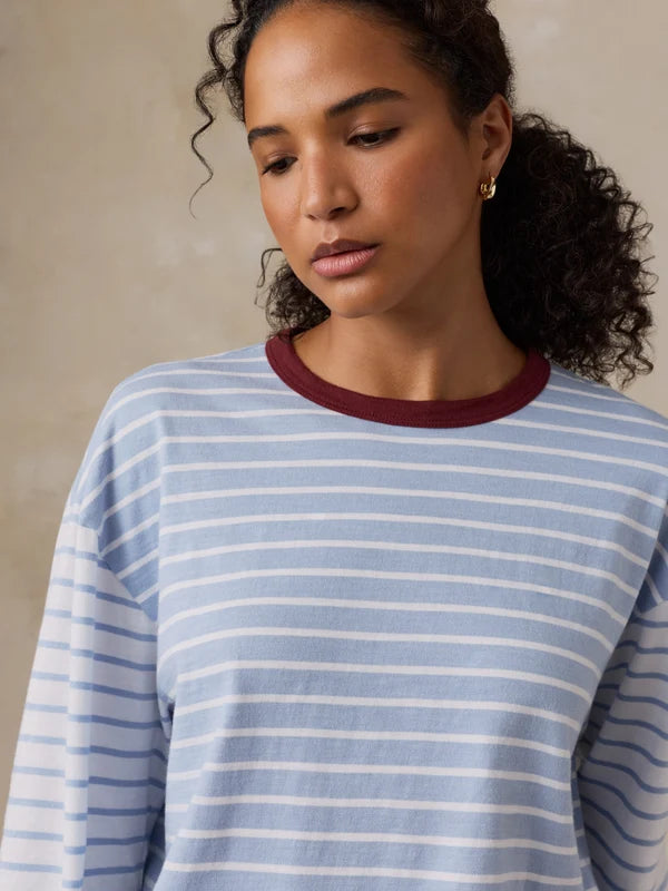 Faherty Sunwashed Long-Sleeve Retro Tee