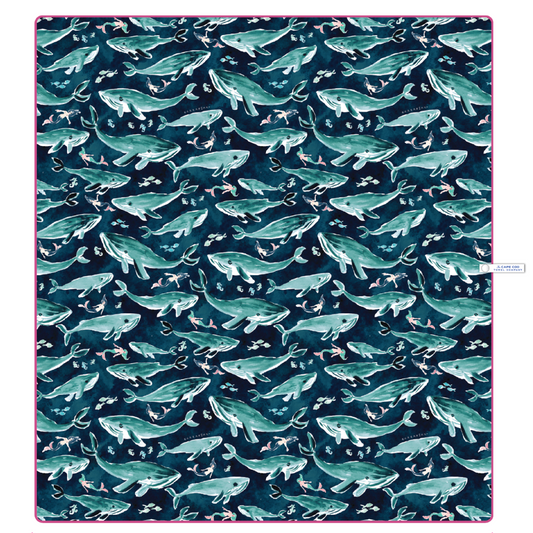 The Cape Cod Towel Company Whale Song Beach Blanket