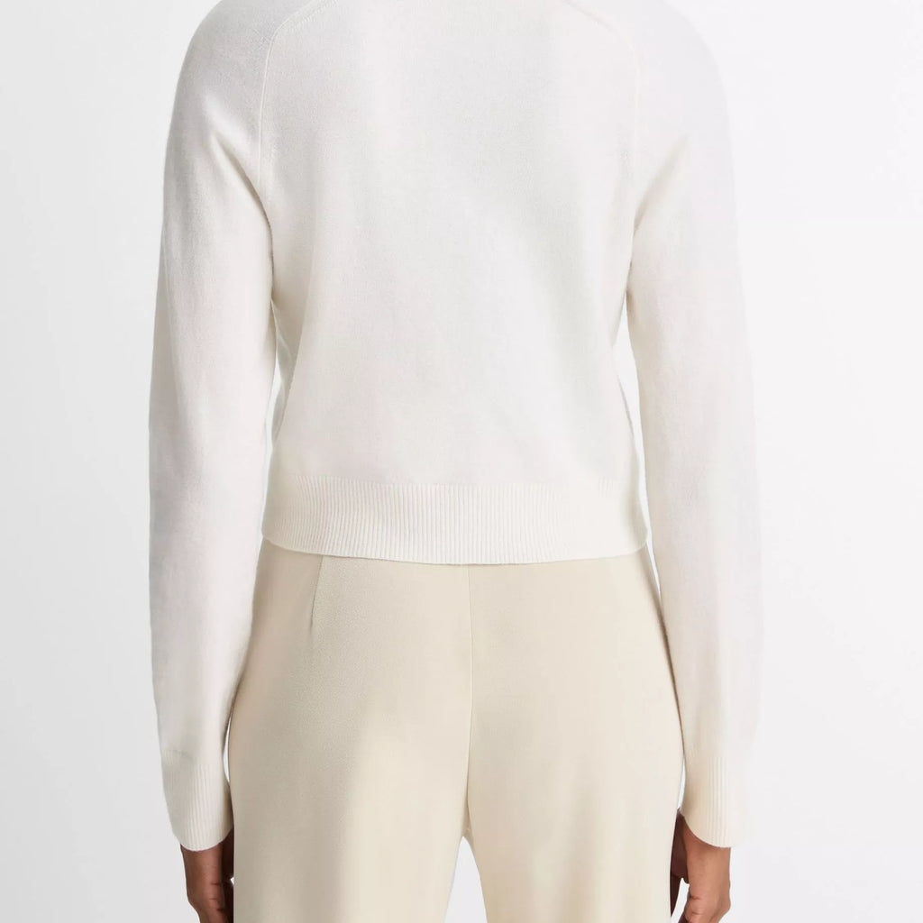 Vince Wool & Cashmere-Blend Polo Cardigan