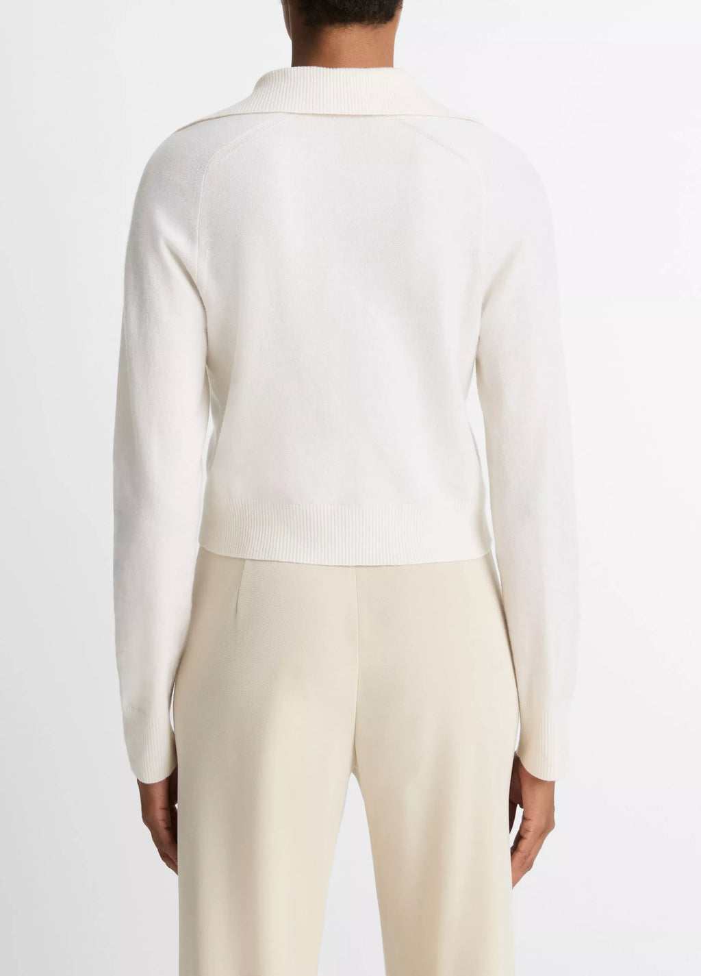 Vince Wool & Cashmere-Blend Polo Cardigan