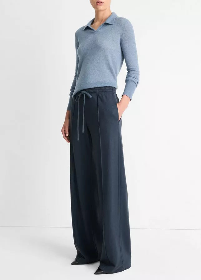 Vince Wool-Blend Drawstring Pull-On Pant