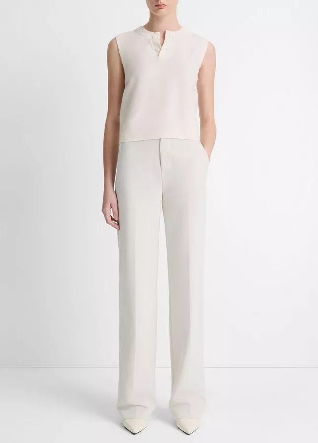 Vince Wool-Blend Henley Shell