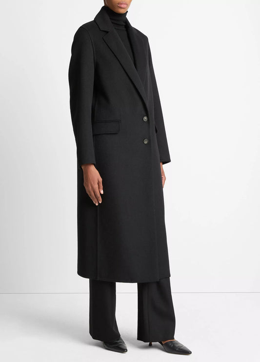 Vince Wool-Blend Single-Breasted Coat