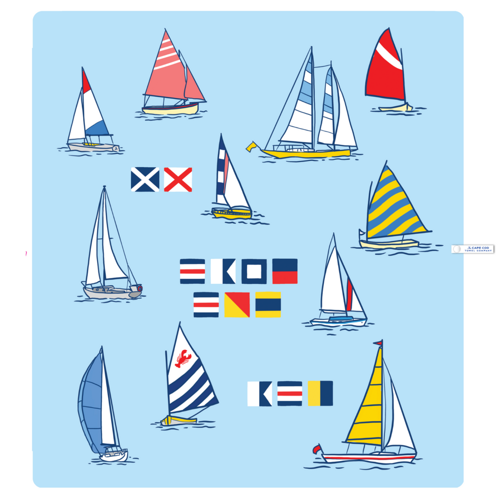 The Cape Cod Towel Company Yacht Club Beach Blanket