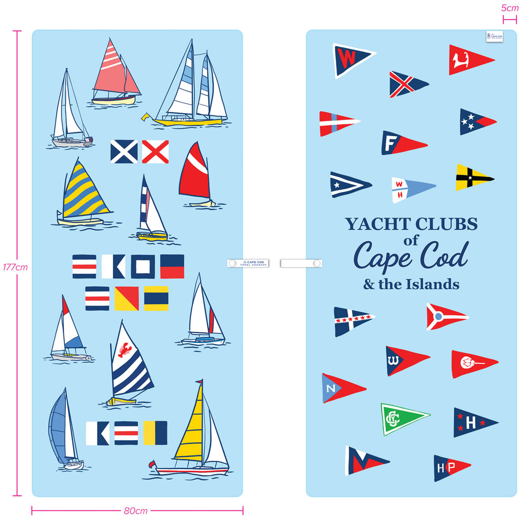 The Cape Cod Towel Company Yacht Club Beach Towel