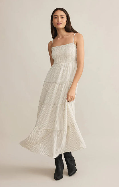 Z Supply Balos Striped Gauze Maxi Dress