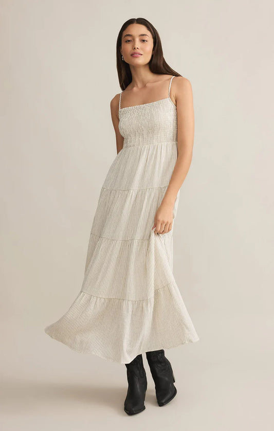 Z Supply Balos Striped Gauze Maxi Dress