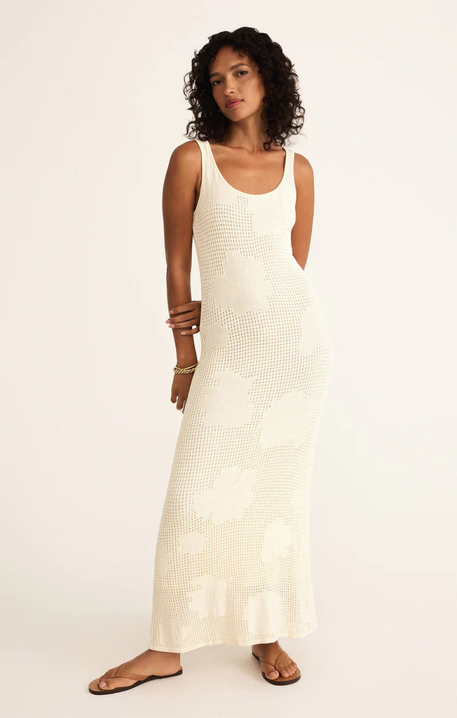 Z Supply Praya Fleur Crochet Midi Dress