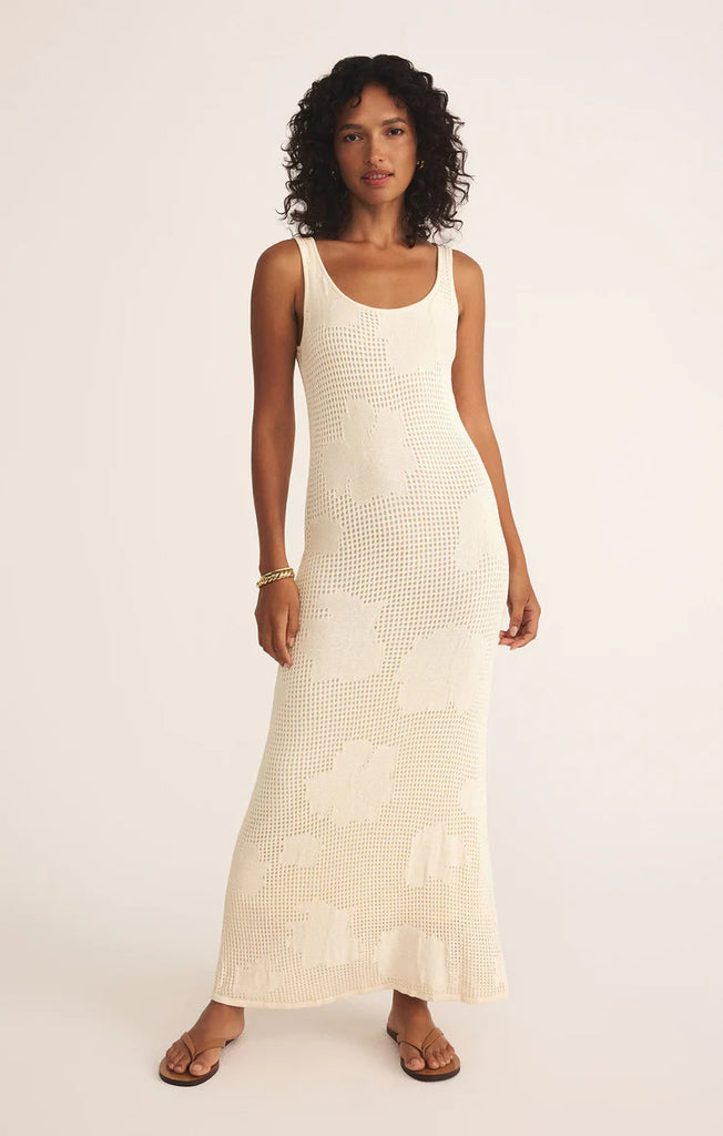 Z Supply Praya Fleur Crochet Midi Dress