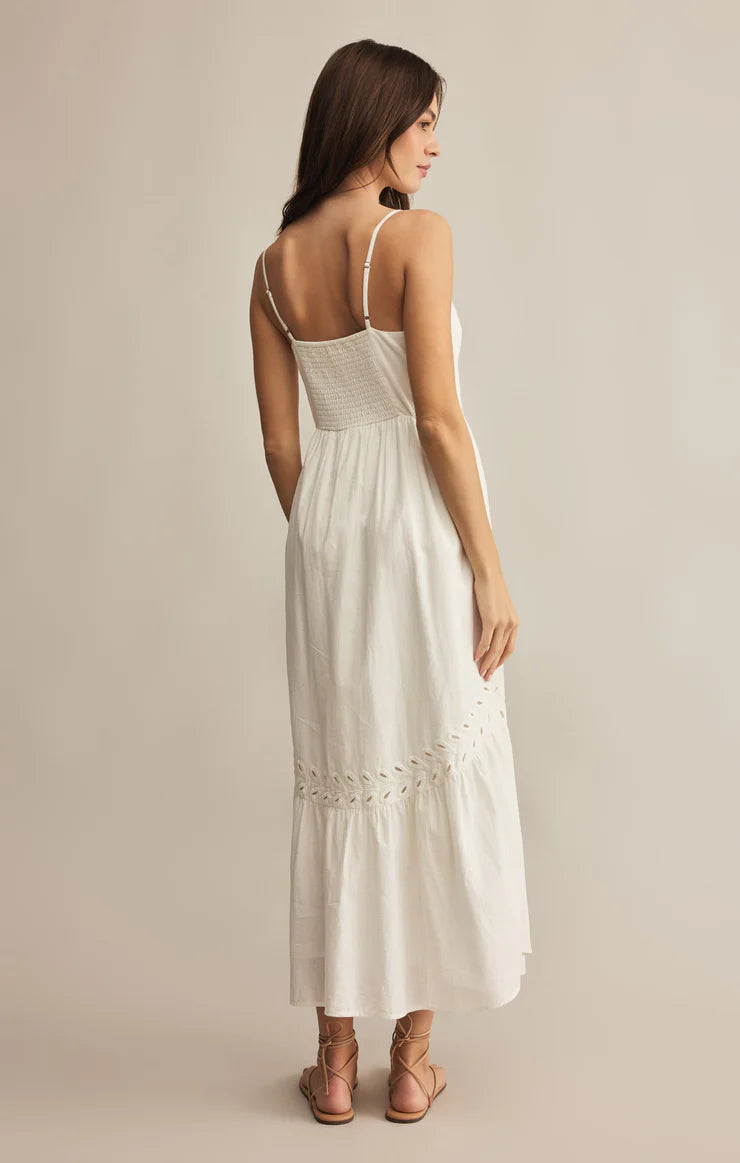 Z SUPPLY Citadelle Embroidered Linen Maxi Dress