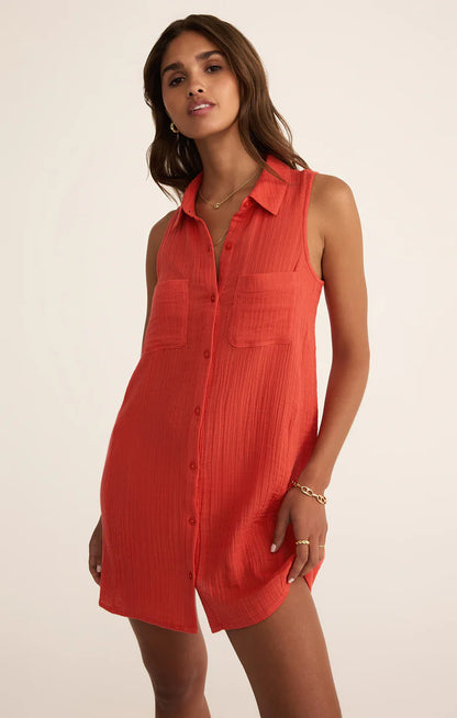 Z Supply New Light Gauze Mini Dress