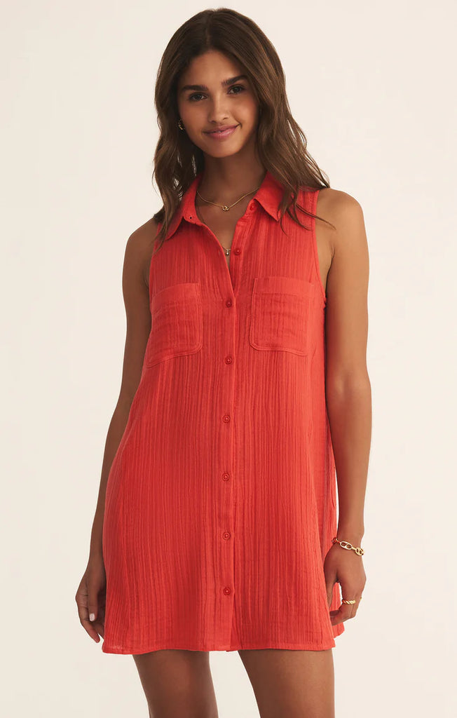 Z Supply New Light Gauze Mini Dress