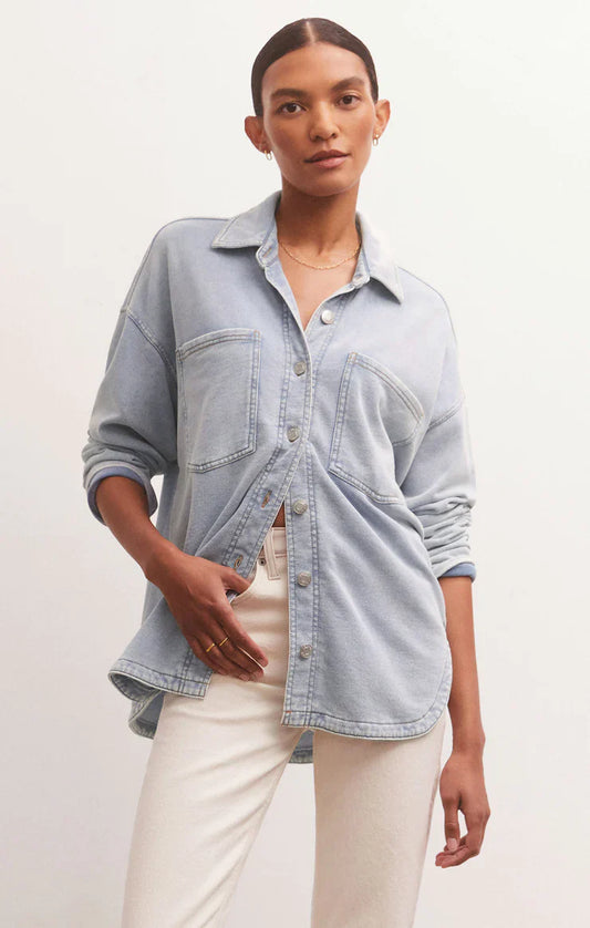 Z Supply The All Day Knit Denim Jacket