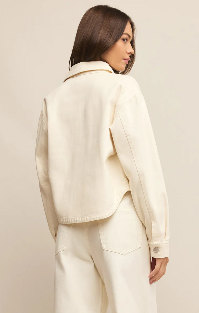 Z Supply All Day Cropped Denim Jacket