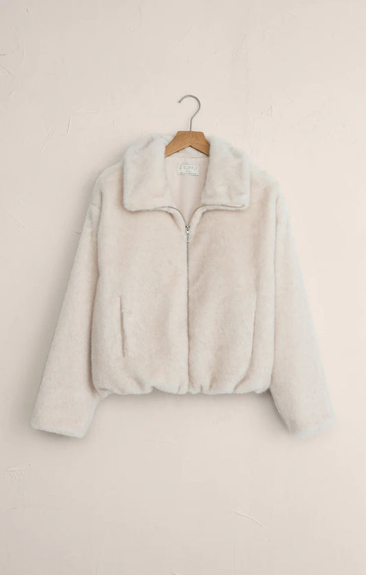 Z Supply Amethyst Faux Fur Jacket