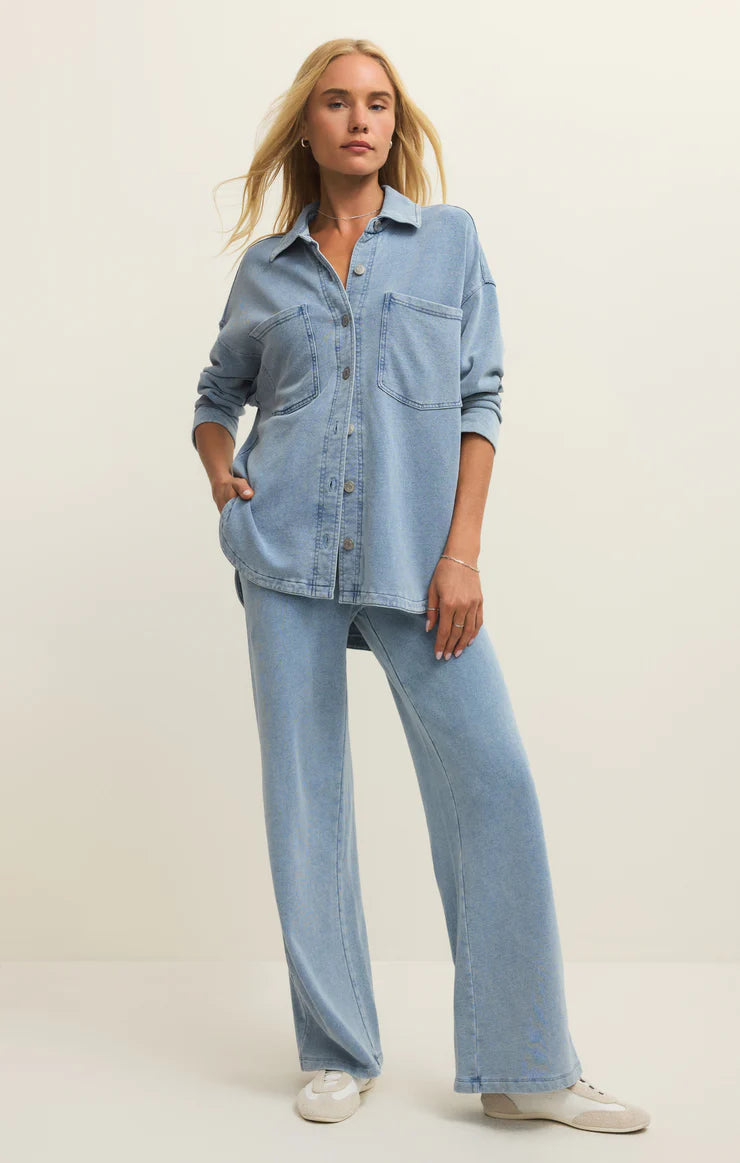 Z Supply All Day Knit Denim Jacket