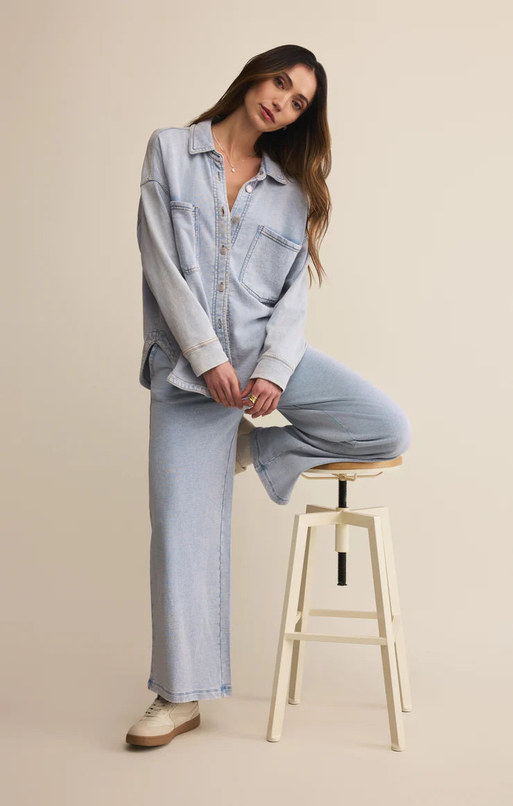 Z Supply All Day Knit Denim Jacket