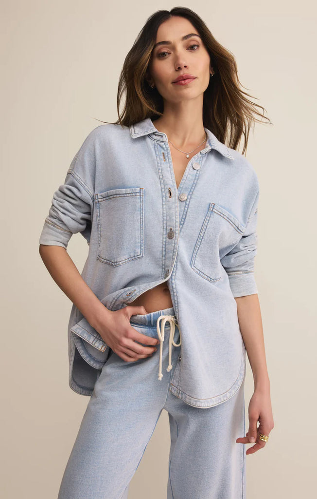Z Supply All Day Knit Denim Jacket