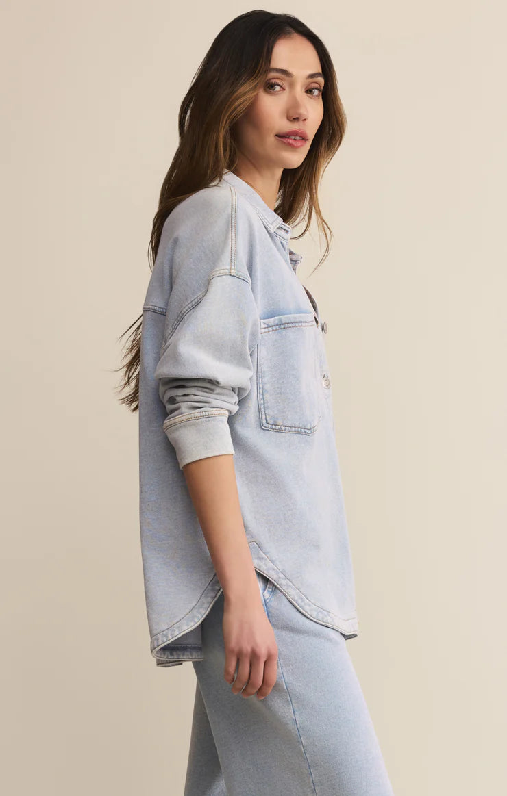 Z Supply All Day Knit Denim Jacket