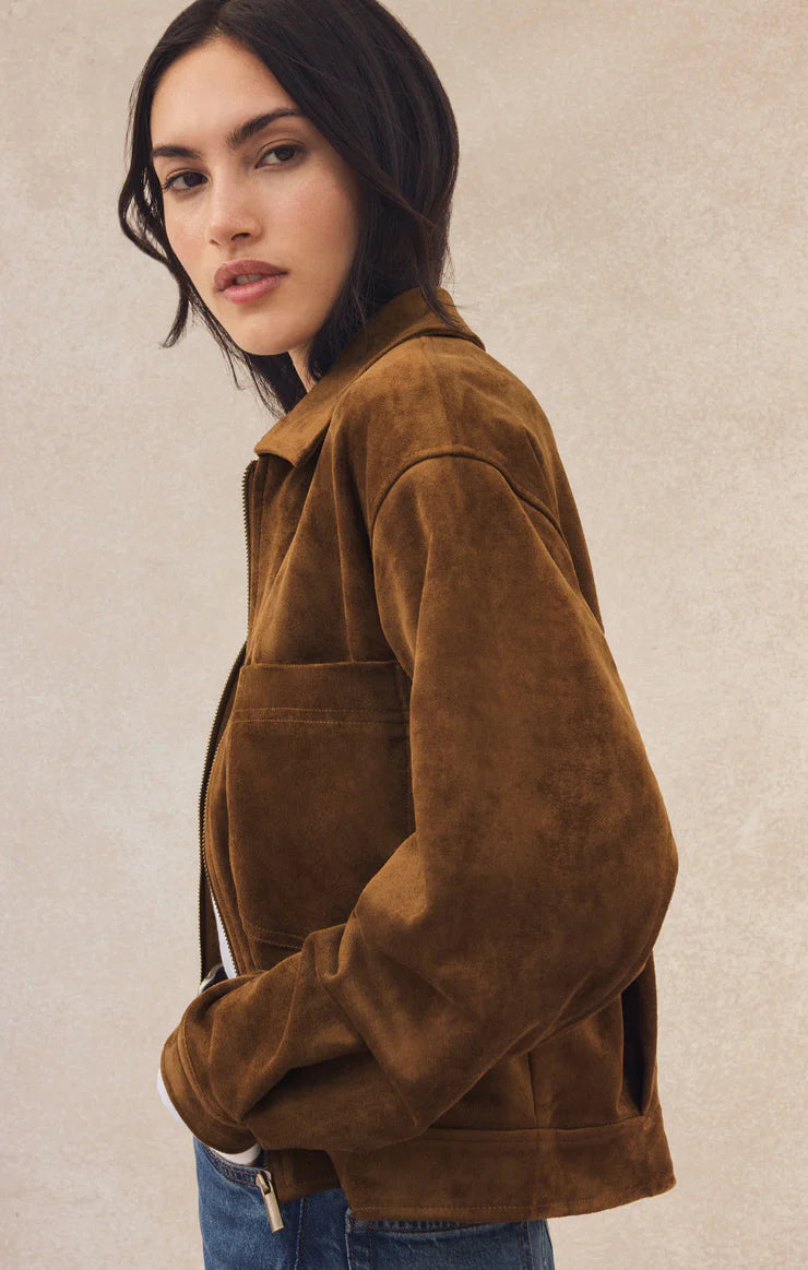 Z Supply Heritage Faux Suede Jacket