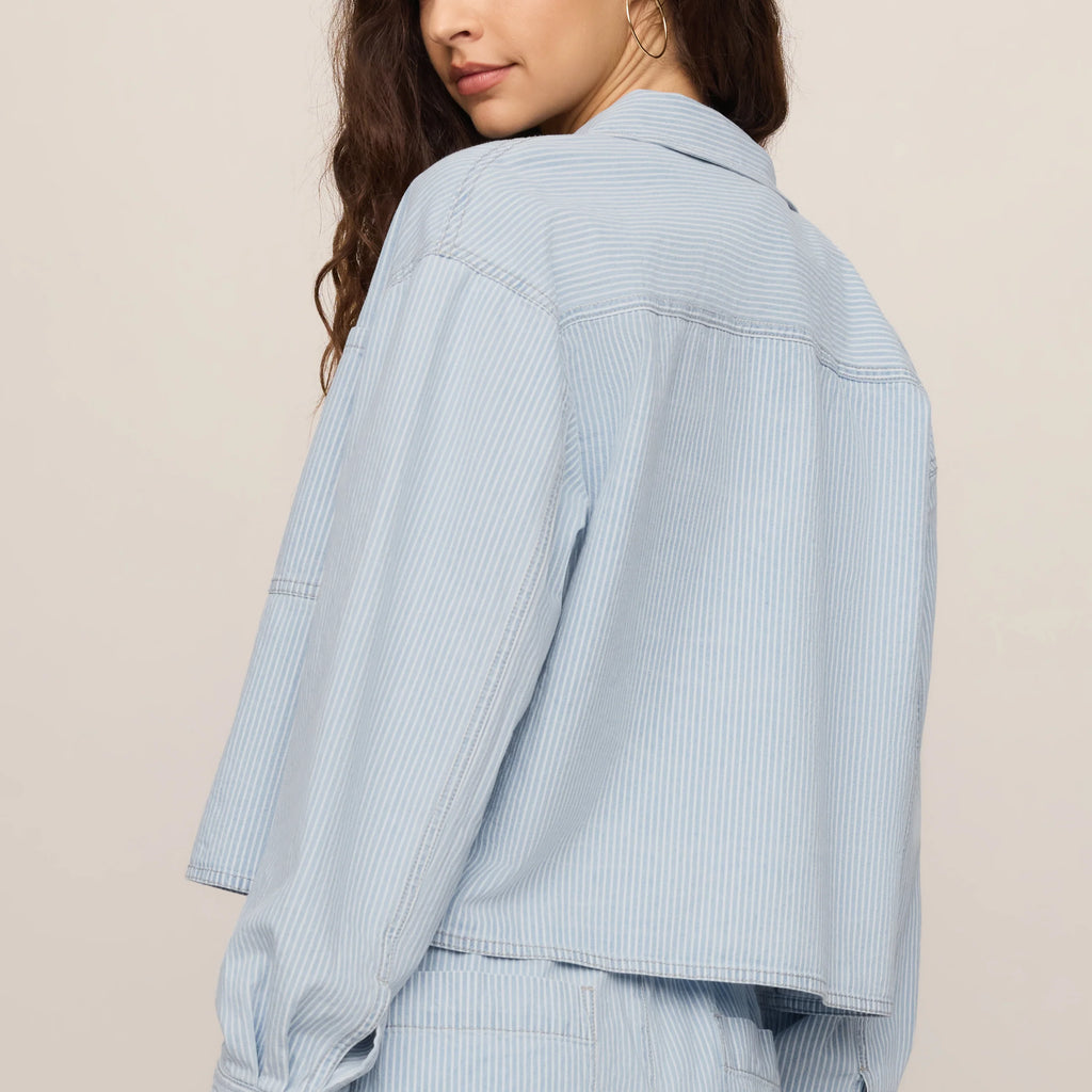 Z Supply Erin Soft Denim Railroad Jacket